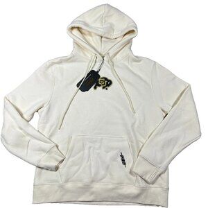 Pro Standard Womens Medium Cream Colorado Buffaloes Hoodie Sweatshirt NWT‎